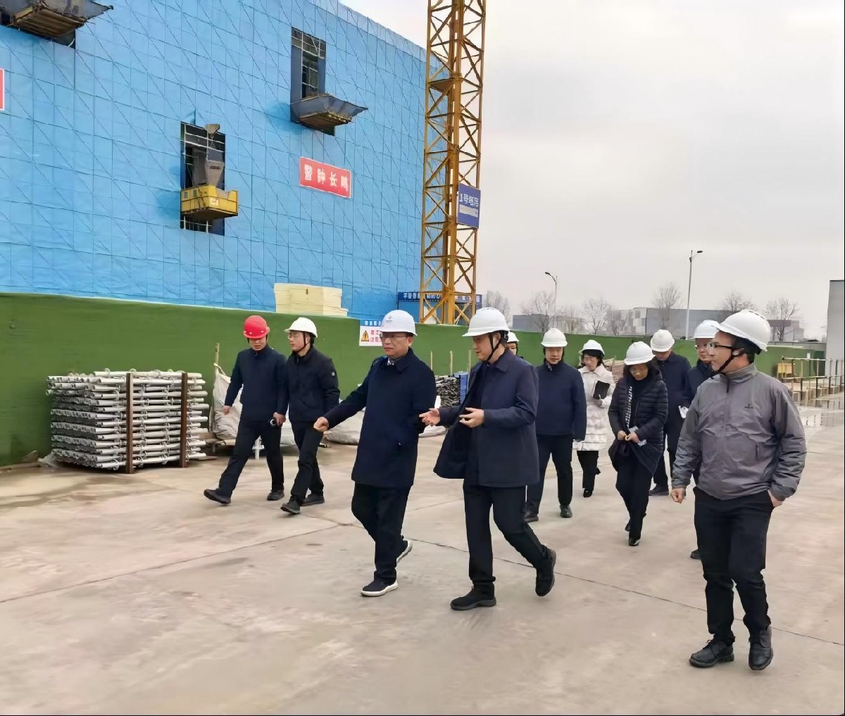 淮安工业园区党工委书记崔步银调研公司在建项目
